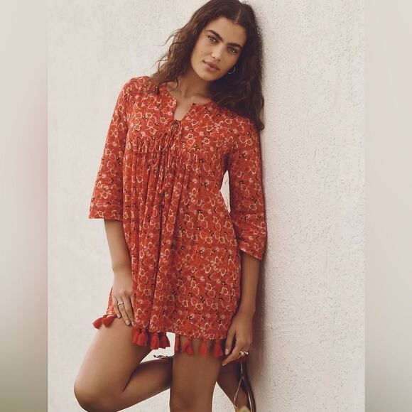 Anthropologie Ro’s Garden Seychelles Mini Dress NWT - Picture 1 of 10